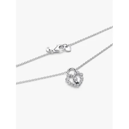 Collana Lucchetto Cuore Luminoso Donna Pandora