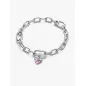 Charm Mini Pendente Winged Heart Rosa Pandora Me Pandora