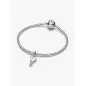 Charm Pendente Chiave a Cuore Opale Rosa Donna Pandora