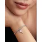 Charm Pendente Chiave a Cuore Opale Rosa Donna Pandora