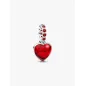 Charm Pendente Doppio Cuore Vetro di Murano Donna Pandora Charm Pendente Doppio Cuore Vetro di Murano Donna Pandora