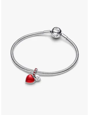 Charm Pendente Doppio Cuore Vetro di Murano Donna Pandora - category_name - XDMG De Marchi Gianotti
