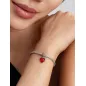 Charm Pendente Doppio Cuore Vetro di Murano Donna Pandora Charm Pendente Doppio Cuore Vetro di Murano Donna Pandora