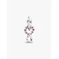 Charm Pendente Cuori Intrecciati con Cristalli Rossi Donna Pandora Charm Pendente Cuori Intrecciati con Cristalli Rossi Donna Pandora