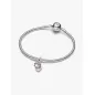 Charm Pendente Cuori Intrecciati con Cristalli Rossi Donna Pandora Charm Pendente Cuori Intrecciati con Cristalli Rossi Donna Pandora