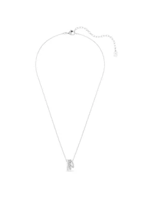 Pendente Hyperbola, Bianco, placcato rodio Donna Swarovski