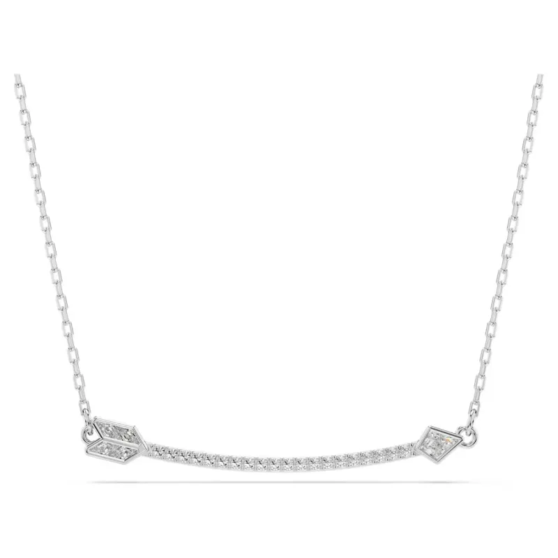 Pendente Idyllia, Freccia, Bianco, Placcato rodio Donna Swarovski