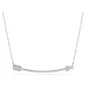 Pendente Idyllia, Freccia, Bianco, Placcato rodio Donna Swarovski