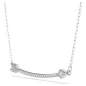 Pendente Idyllia, Freccia, Bianco, Placcato rodio Donna Swarovski