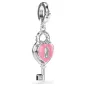Charm Idyllia, Cuore con Chiave, Placcato rodio Donna Swarovski Charm Idyllia, Cuore con Chiave, Placcato rodio Donna Swarovski