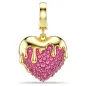 Charm Idyllia, Cuore, Rosa, Placcato color oro Donna Swarovski Charm Idyllia, Cuore, Rosa, Placcato color oro Donna Swarovski