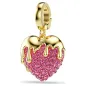 Charm Idyllia, Cuore, Rosa, Placcato color oro Donna Swarovski Charm Idyllia, Cuore, Rosa, Placcato color oro Donna Swarovski