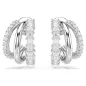 Orecchini a Cerchio Hyperbola, Mini, Bianchi Donna Swarovski