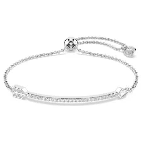 Bracciale Idyllia, Freccia, Bianco, Placcato rodio Donna Swarovski