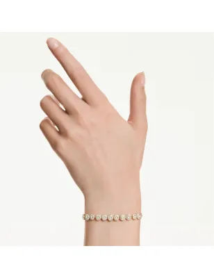 Bracciale Una Angelic, Taglio Round, Placcato color oro Donna Swarovski - category_name - XDMG De Marchi Gianotti