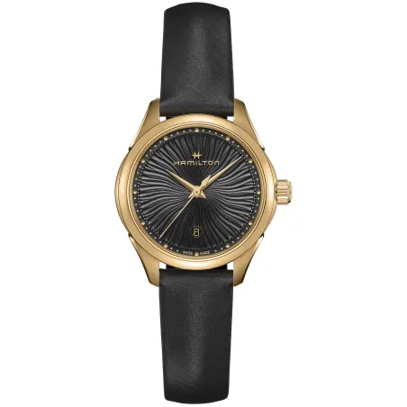 Orologio H32201430 Jazzmaster Lady Nero PVD Oro 30mm Donna Hamilton