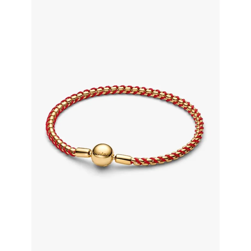 Bracciale Intreccio Tessuto Rosso cm.20 Pandora