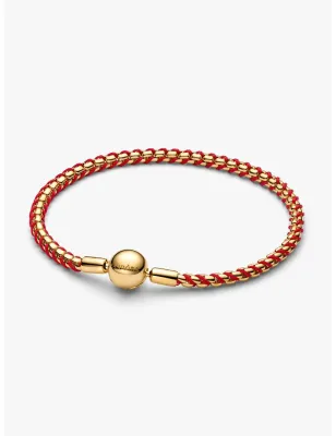 Bracciale Intreccio Tessuto Rosso cm.18 Pandora