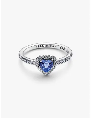 Anello Cuore in Rilievo Blu mis.58 Donna Pandora
