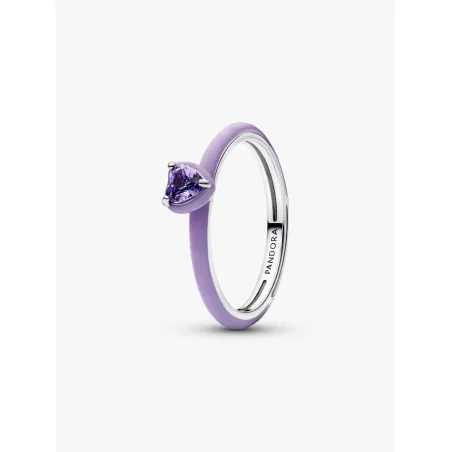 Anello Viola Chakra Heart Pandora ME mis.52 Donna