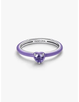 Anello Viola Chakra Heart Pandora ME mis.52 Donna