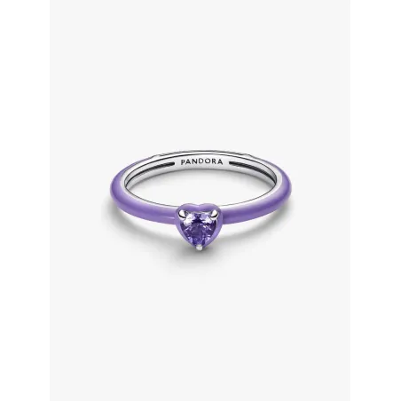 Anello Viola Chakra Heart Pandora ME mis.56 Donna