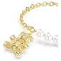 Bracciale Idyllia, Crystal Pearl, Orsetto Tono Dorato Donna Swarovski