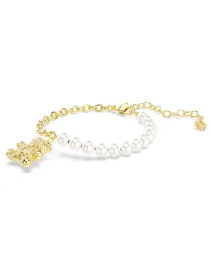 Bracciale Idyllia, Crystal Pearl, Orsetto Tono Dorato Donna Swarovski - category_name - XDMG De Marchi Gianotti