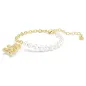 Bracciale Idyllia, Crystal Pearl, Orsetto Tono Dorato Donna Swarovski
