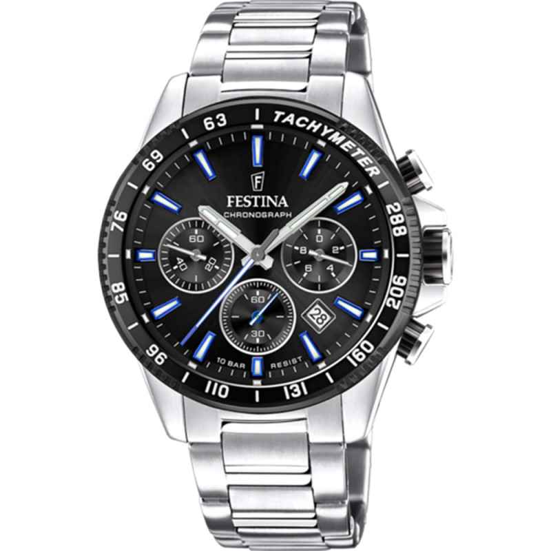 Orologio F20560/5 Timeless Chronograph Nero Miyota 45mm Uomo Festina Orologio F20560/5 Timeless Chronograph Nero Miyota 45mm Uomo Festina