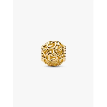 Charm Openwork Cuore finitura in Oro Donna Pandora