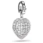 Charm Idyllia, Rivestimento color perla, Cuore, Bianco Swarovski Charm Idyllia, Rivestimento color perla, Cuore, Bianco Swarovski