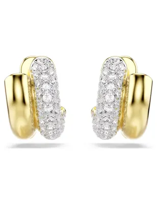 Orecchini a Cerchio Dextera, Mini, Placcato color oro Donna Swarovski