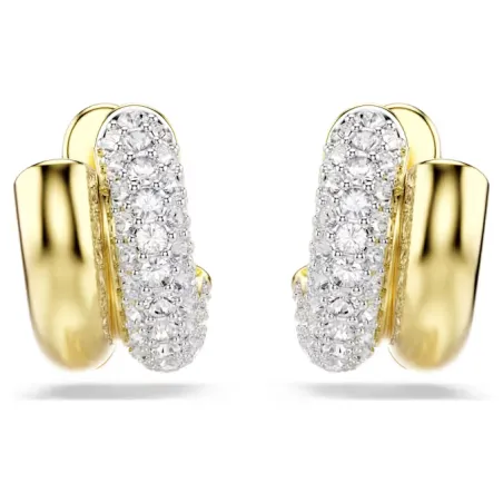 Orecchini a Cerchio Dextera, Mini, Placcato color oro Donna Swarovski