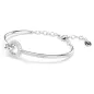 Bracciale rigido Dextera, Bianco, Placcato Rodio Donna Swarovski Bracciale rigido Dextera, Bianco, Placcato Rodio Donna Swarovski