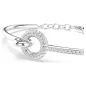 Bracciale rigido Dextera, Bianco, Placcato Rodio Donna Swarovski Bracciale rigido Dextera, Bianco, Placcato Rodio Donna Swarovski