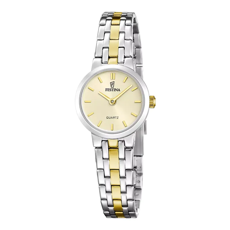 Orologio Mademoiselle Quarzo Oro Acciaio F20747/2 Donna Festina Orologio Mademoiselle Quarzo Oro Acciaio F20747/2 Donna Festina