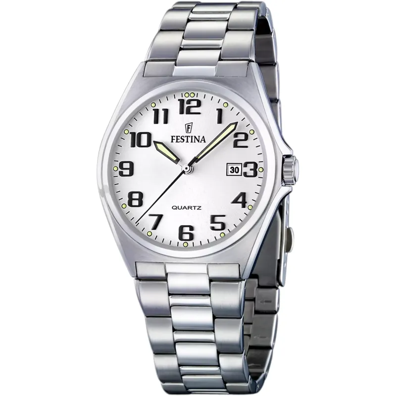Orologio Classics Quarzo Grigio Acciaio F16374/9 Uomo Festina Orologio Classics Quarzo Grigio Acciaio F16374/9 Uomo Festina