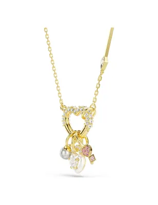 Collana Idyllia,Cuore, Chiave, Rosa, Placcato color oro Donna Swarovski - category_name - XDMG De Marchi Gianotti