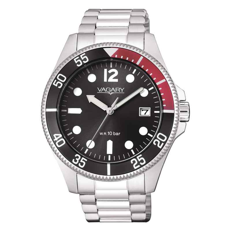 Orologio Aqua39 Quarzo Nero Acciaio VD5-112-57 Uomo Vagary