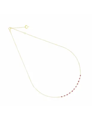 Girocollo 18kt Gemme Rubini Donna Maman et Sophie
