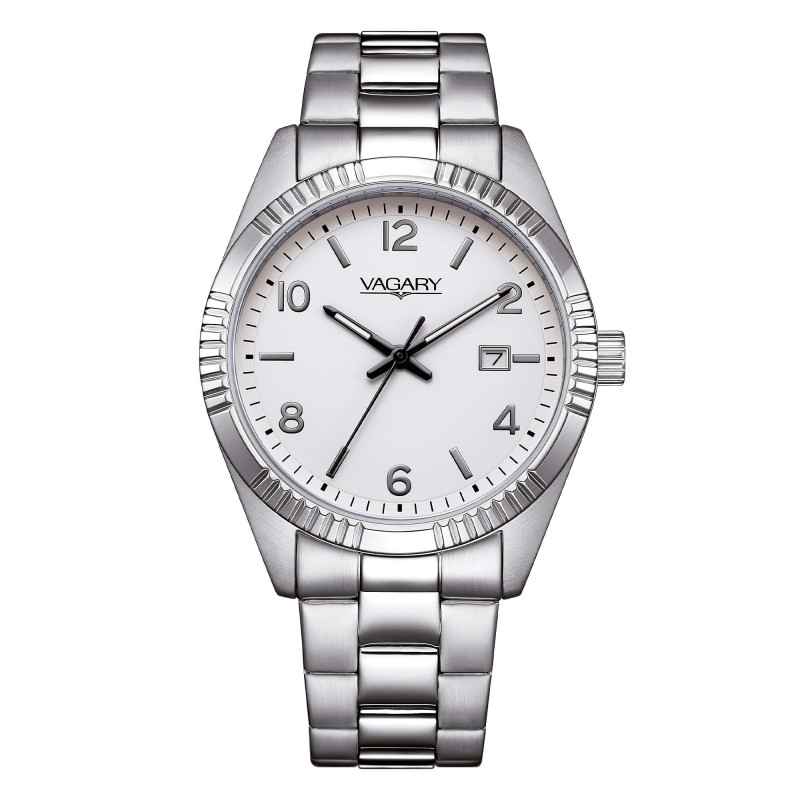 Orologio Timeless Quarzo Bianco Acciaio IB9-115-13 Uomo Vagary Orologio Timeless Quarzo Bianco Acciaio IB9-115-13 Uomo Vagary