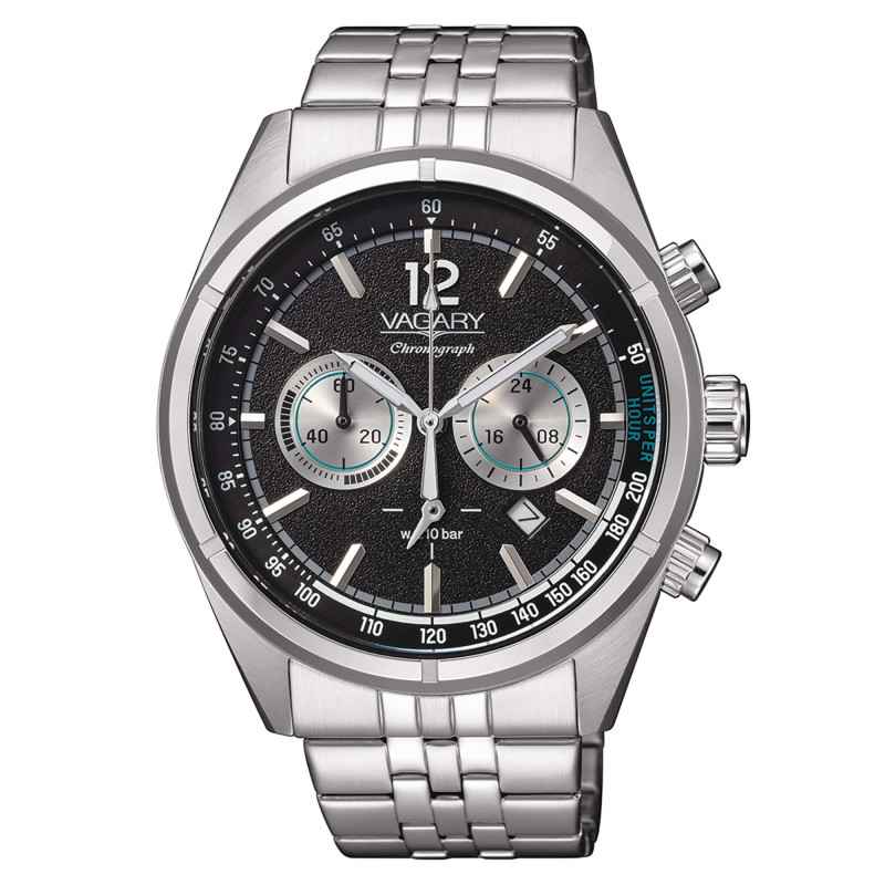 Orologio Rockwell Crono Nero Acciaio IV4-811-51 Uomo Vagary Orologio Rockwell Crono Nero Acciaio IV4-811-51 Uomo Vagary