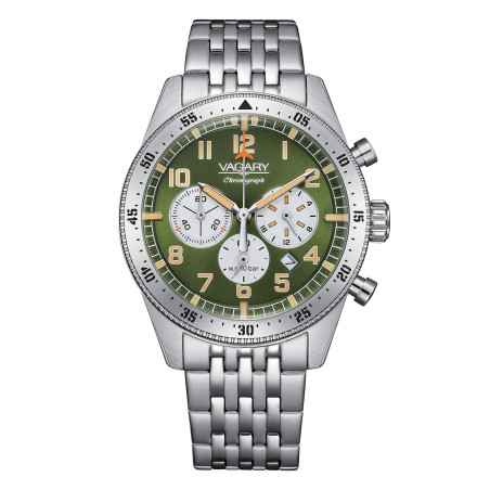 Orologio FlyBoy Crono Verde Acciaio IV2-117-41 Uomo Vagary
