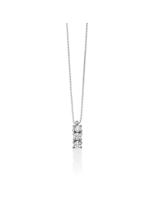 COLLANA TRILOGY ORO BIANCO DIAMANTI DONNA MILUNA 