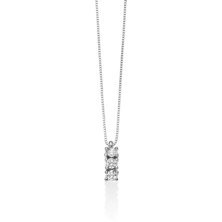 COLLANA TRILOGY ORO BIANCO DIAMANTI DONNA MILUNA 