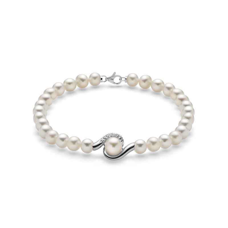 Bracciale ORO PERLE DIAMANTI Donna Miluna Le Perle Bracciale ORO PERLE DIAMANTI Donna Miluna Le Perle