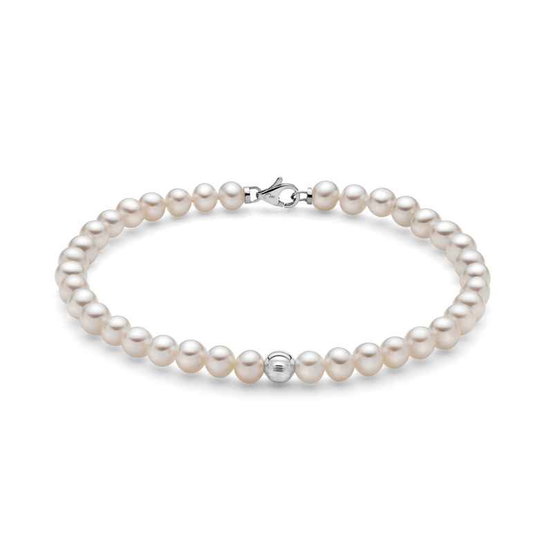 Bracciale PERLE BOULE ORO Donna Miluna Le Perle