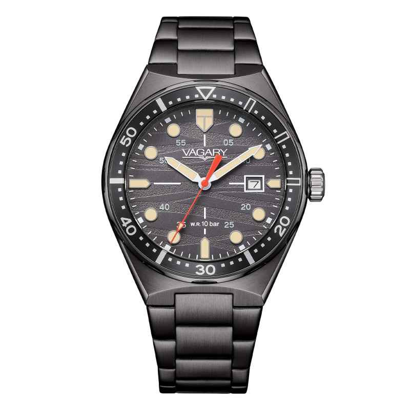 Orologio Aqua39 Grey Antracite 39mm IB9-506-61 Uomo Vagary Orologio Aqua39 Grey Antracite 39mm IB9-506-61 Uomo Vagary