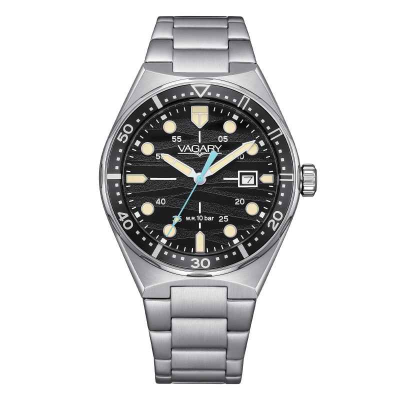 Orologio Aqua39 Nero 39mm IB9-514-51 Uomo Vagary Orologio Aqua39 Nero 39mm IB9-514-51 Uomo Vagary